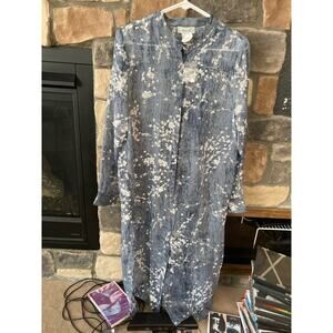 Ania A women’s sheer floral long dress size L NWT